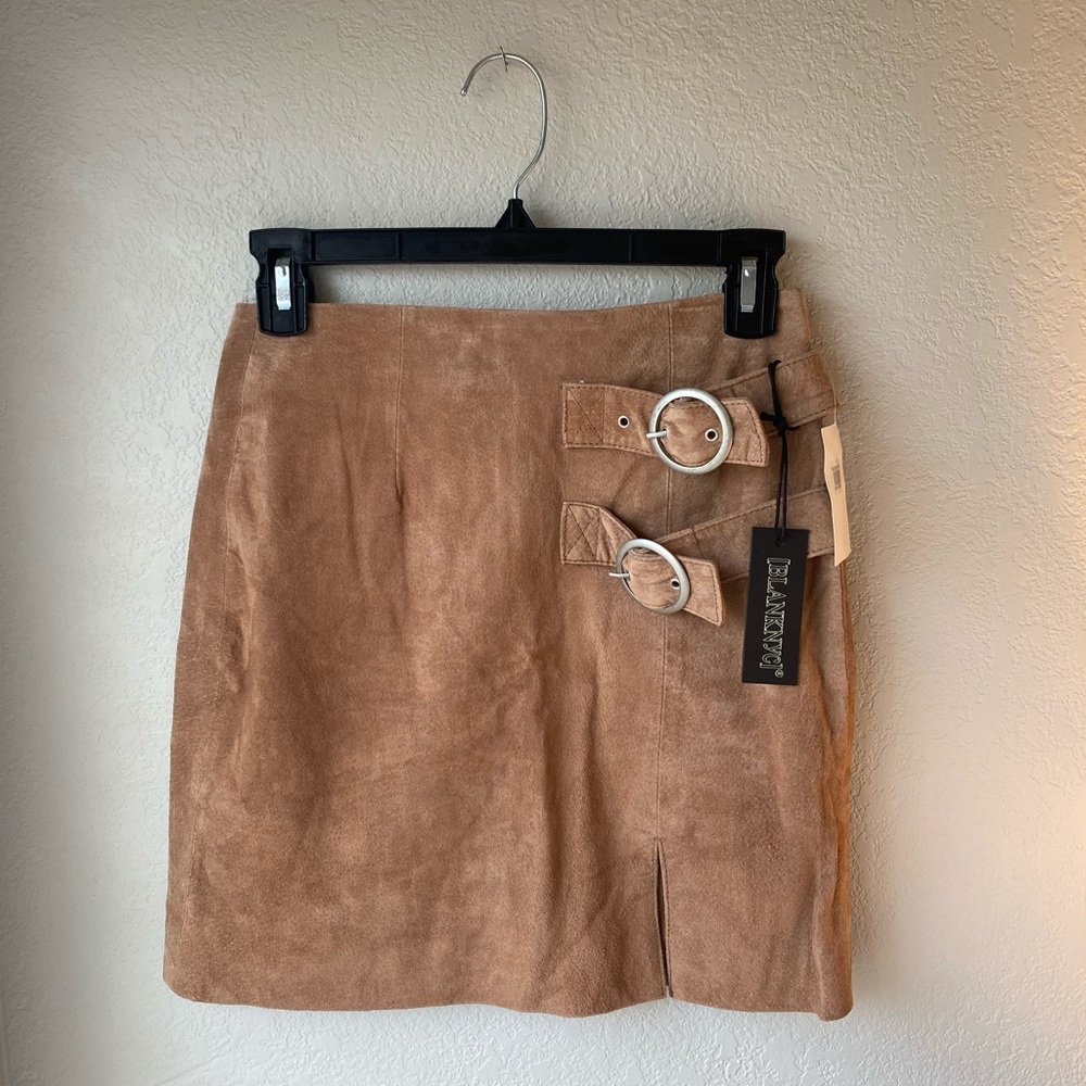 {Blank NYC} NWT Suede Leather Skirt